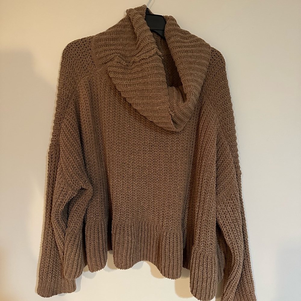 Cozy Brown Knit Sweater
